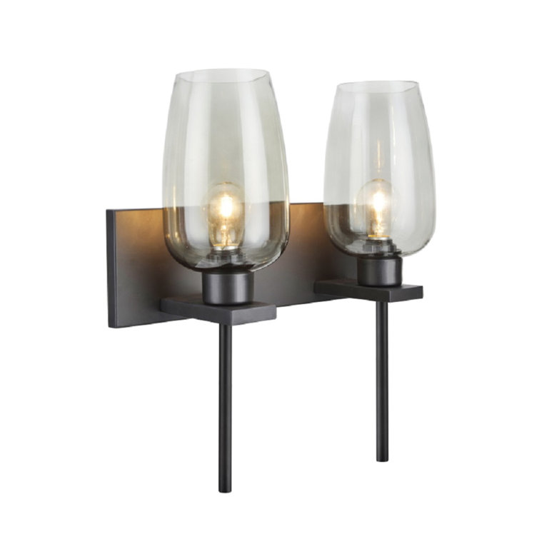 Gracie Oaks Rahsaan 2 Light Oil Rubbed Bronze Vanity Light Wayfair